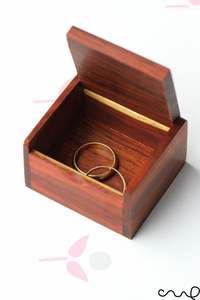 Boîtes de rangement en bois massif brun foncé personnalisées et boîte en bois à charnière différents styles boisé emballé - Product Image 2