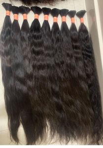 Extensiones de cabello humano crudo Virgen sin procesar del templo del sur de la India Cabello virgen natural a granel de cabello crudo - Product Image 5