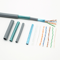 Cable de Red Ethernet para Interiores FTP Cat5e Blindado, Conductor CCA, Anti-interferencia, Par Trenzado, Pasa Pruebas
