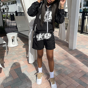 2025 Custom Logo Jogger Tracksuit Cotton Sweat Track <b>Suit</b> Set With Sticker Printing Summer Men <b>T</b> <b>Shirt</b> and Short Set for Men - Product Image 6