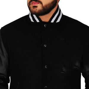 OEM personalizado Chenille bordado lona manga Vintage Formal béisbol Letterman Versity chaqueta Unisex transpirable impermeable - Product Image 5