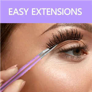 Pinzas de pestañas de alta calidad al por mayor pinzas de pestañas con logotipo personalizado - Product Image 6