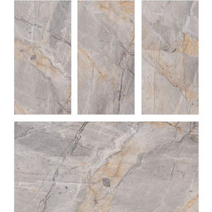 กระเบื้องปูพื้นพอร์ซเลนมันวาวสีดำล้วนขนาด600x1200มม. คุณภาพสูงผลิตในอินเดีย - Product Image 1