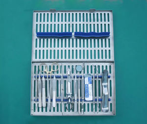 Vente en gros 19 pièces ensemble de chirurgie dentaire de base instruments chirurgicaux dentaires manuels en acier inoxydable ISO CE approuvé - Product Image 4