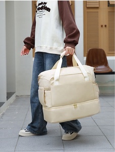 Venta al por mayor de impresión personalizada de moda bolsa de lona de diseño de tendencias impermeable portátil Oxford equipaje gimnasio deporte bolsa de viaje - Product Image 5