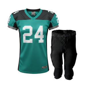 Uniforme de Fútbol Americano Personalizado para Mujer Adulta, Jersey de Partido en el Campo, 205GSM, Ropa Deportiva Ligera de Poliéster - Product Image 4