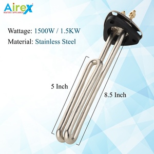 Airex Acero inoxidable Triángulo Tipo Géiser de agua Elemento Calentador de agua Caldera Elemento de calefacción 2000W - Product Image 2