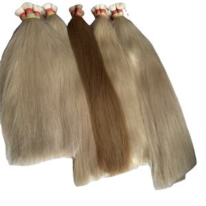 Extensions de cheveux vierges à prix de gros, cheveux humains d'un seul donneur, cheveux vietnamiens bruts, couleur 613, lisses naturels - Product Image 4