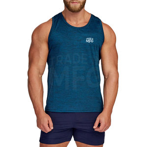 Débardeur de haute qualité avec logo personnalisé pour hommes, confortable 100% coton, décontracté, respirant, couleur unie - Product Image 1