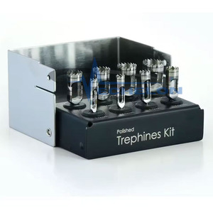Dental Trephine Drills <b>Kit</b> 8pcs Implant Surgical Surgery <b>Polished</b> Finish Black Box Dental Instruments by ECHELON SURGICALS - Product Image 3
