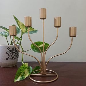 เชิงเทียนวินเทจหรูหรา 5 แขน สำหรับตกแต่งงานแต่งงานและบ้าน - Product Image 5