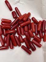 Capsule de pierre précieuse en corail italien naturel de qualité supérieure 200 Ct