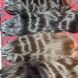 Cheveux vierges indiens Remy de qualité supérieure en gros avec des styles de vague naturelle et de vague profonde lâche 100% originaux de haute qualité - Product Image 1