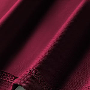 เสื้อโปโลสีพื้นเรียบง่ายทรงปกติ สไตล์ลำลองธุรกิจ ผ้าคอตตอน/โพลีเอสเตอร์/สแปนเด็กซ์ สำหรับผู้ชายและผู้หญิง แขนสั้น - Product Image 5