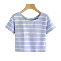 Robes et hauts pour femmes de Bangkok, écologiques, à motifs floraux, unies, 100% coton tricoté, respirantes, lavables, mini, formelles, à manches courtes, OEM