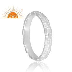 Best Selling 925 Sterling <b>Silver</b> <b>Band</b> <b>Ring</b> For Women Custom Design Jewelry For Women Gift For Her - Product Image 2
