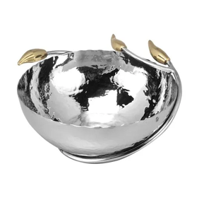 Bol en acier inoxydable Bol de service à fruits secs Bol de service élégant pour ustensiles de cuisine Hôtel Restaurant utilisé - Product Image 1