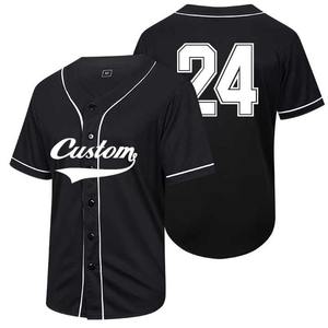 Service OEM bonne qualité d'impression broderie personnalisée sublimée uniforme de baseball maillots de baseball manches courtes à vendre - Product Image 2