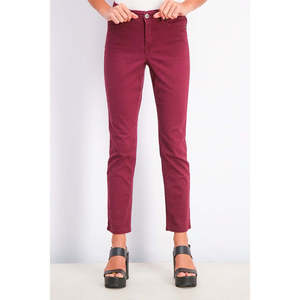 Jean droit rouge taille 14 pour femme Style & Co, en denim respirant et amincissant avec bouton décoratif simple - Product Image 1