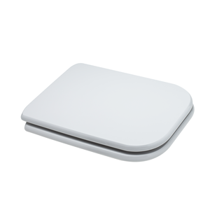 Couvre-siège de toilette gris série Conca COMPATIBLE avec les charnières universelles Produit de qualité supérieure - Product Image 1