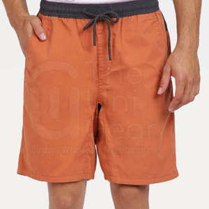 กางเกงขาสั้นลำลองน้ำหนักเบาสไตล์2025สำหรับผู้ชายเอวกลางลายทึบดีไซน์ล่าสุด-ขายส่งออนไลน์ - Product Image 1