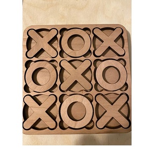 ชุดลูกเต๋าเกมไม้สีน้ำตาล5ชิ้นสำหรับเป็นของขวัญในบ้านดีไซน์กรอบ - Product Image 3