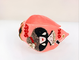 Diadema Bordada a Mano con Lentejuelas Blancas y Doradas, Accesorio para el Cabello de Moda, Uso Personalizado para Mujeres y Niñas - Product Image 6