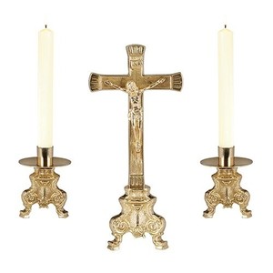 Candelabro cónico de latón, suministros para iglesia, suministros disponibles a precio de venta al por mayor - Product Image 5