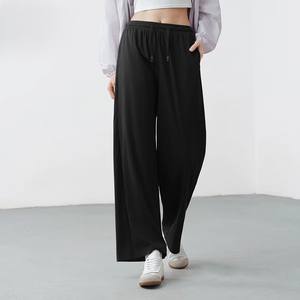 Pantalones Deportivos Unisex de Alta Calidad, OEM, 100% Algodón, Corte Regular, Transpirables, Ecológicos, con Cordón en la Cintura y Bolsillos Laterales - Product Image 2