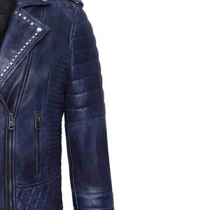 Chaqueta de cuero genuino de primera calidad con diseño elegante Costura duradera Ajuste cómodo. Para ropa informal o formal Talla XS - Product Image 3