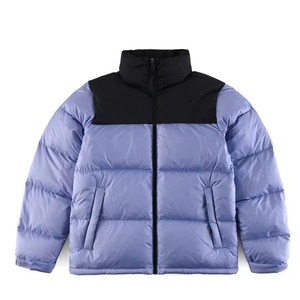 Vestes d'hiver décontractées pour hommes Canard blanc brillant Manteaux de haute qualité coupe-vent chauds en toile à capuche avec col montant pour l'extérieur - Product Image 4