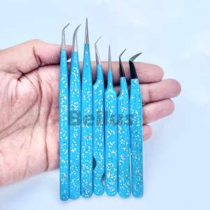 Pince à cils à pointe en fibre de marque privée 45 75 degrés - Product Image 5