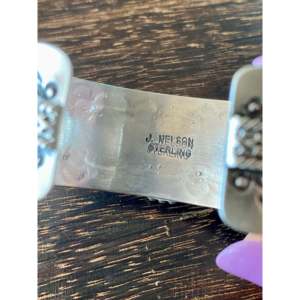 J Nelson Carico Lake Turquoise Sterling Silver Cuff Bracelet-Fashion Jewelry - Product Image 5