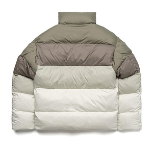 Wholesale Canvas Puffer <b>Jacket</b> Winter Warm Hooded Waterproof Quilted Coat Custom Front High Street Outdoor Windproof <b>Lightweight</b> - Product Image 3