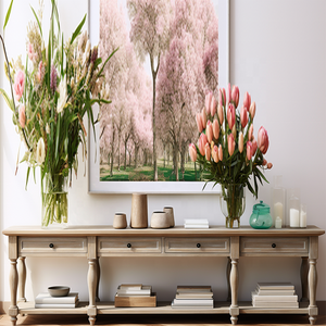 Meubles de salon Mme Woods Rangement à quatre tiroirs Fonction bois massif Style de <span class=keywords><strong>luxe</strong></span> Table <span class=keywords><strong>console</strong></span> <span class=keywords><strong>extensible</strong></span> Esprit - Product Image 4