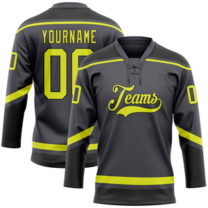 Jersey de hockey sobre hielo transpirable de poliéster 100% de alta calidad, sublimación de secado rápido y totalmente personalizable para uniformes de equipo - Product Image 4