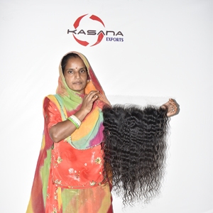 Extensiones de Cabello Humano Vietnamitas con Cutícula Alineada 13*6 HD Frontal, Sin Procesar, Color Natural Negro, Doble Trama a Máquina para Mujeres - Product Image 3