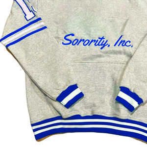 Best Selling Regular Fit Royal Blue <b>White</b> Full-Sleeve <b>Fleece</b> <b>Men's</b> Embroidered Eco-Friendly Solid Casual Winter High Neck - Product Image 4