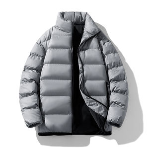 Vestes rembourrées en polyester pour hommes vente en gros Bomber décontractée imperméable de haute qualité vestes d'hiver en coton - Product Image 2