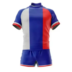 High Quality American Rugby Uniform Cheap New Zealand Breathable <b>Men's</b> Rugby Uniform <b>Set</b> - Product Image 5