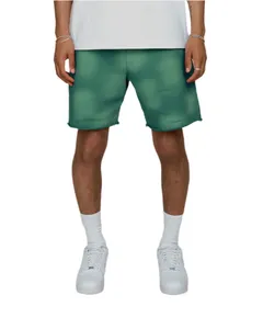 Shorts en molleton délavé effet vintage, coupe ample décontractée, 100 % coton, anti-plis, personnalisables, unisexe, avec cordon de serrage - Product Image 2