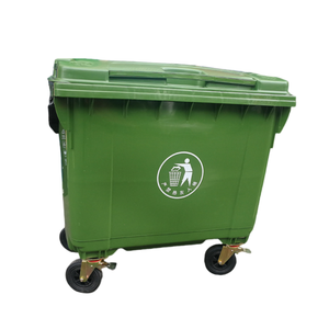 Bestseller 1100L Industrieller Umweltfreundlicher Outdoor-Recyclingbehälter Großer Kunststoff-Mülleimer mit Deckel für Büro & Auto - Product Image 6