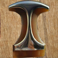 Manche de couteau en corne de buffle véritable fait main, style ange rustique, pour artisanat et revente, pour dards, khanjar et épées