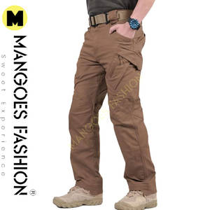 Pantalones Tácticos Marrones Transpirables de Alta Calidad al por Mayor con Cierre de Cremallera, Cintura Elástica, Lazos de Cinturón Anchos y Corduroy Triangular de Plástico - Product Image 5