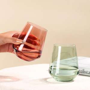 Copa de Vino Corta Tipo Globo, Cristal Soplado a Mano, Cristalería de Color, Clásica, 502 ml, Ecológica, para Bodas, Cumpleaños, Día de la Madre - Product Image 5