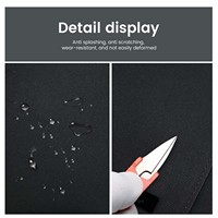 16.1 \ "Porte-documents en cuir véritable pour ordinateur portable Durable PC Matériel Fermeture à glissière Moderne Mince Simple Design Élégant Noir Modèle 9656