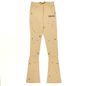 Survêtements en détresse en gros à la mode Logo imprimé personnalisé pour les survêtements décontractés très exigeants pour les ensembles respirants d'hiver pour hommes - Product Image 6