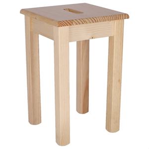 Panca Quadrata in Legno di Pino WELL HOME con Finitura Verniciata 32,5x32,5x45 cm per Uso Esterno - Product Image 4