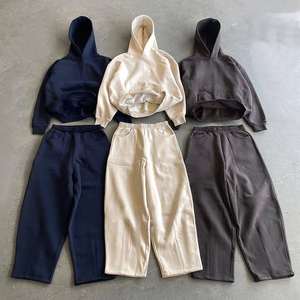 ชุดวอร์มผ้าฝ้าย100% ทรงแบ็กกี้สำหรับผู้ชายชุดวอร์มทรงบ็อกซี่ทรงหลวมใส่ได้ตามต้องการโลโก้ออกแบบเอง - Product Image 2