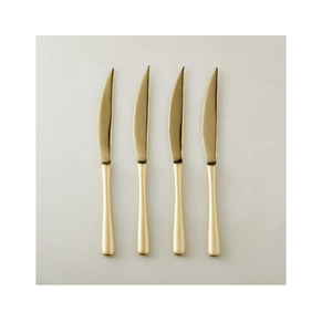 Juego de Cubiertos de cuchillo de mantequilla de acero inoxidable de 5 piezas en acero inoxidable con elegante juego de cubiertos con mango de hueso Cubiertos Vintage - Product Image 4